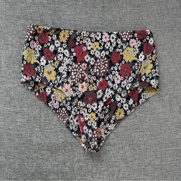 Sea New York Ribbed Floral Swimsuit Bottom - Picture 1 of 3